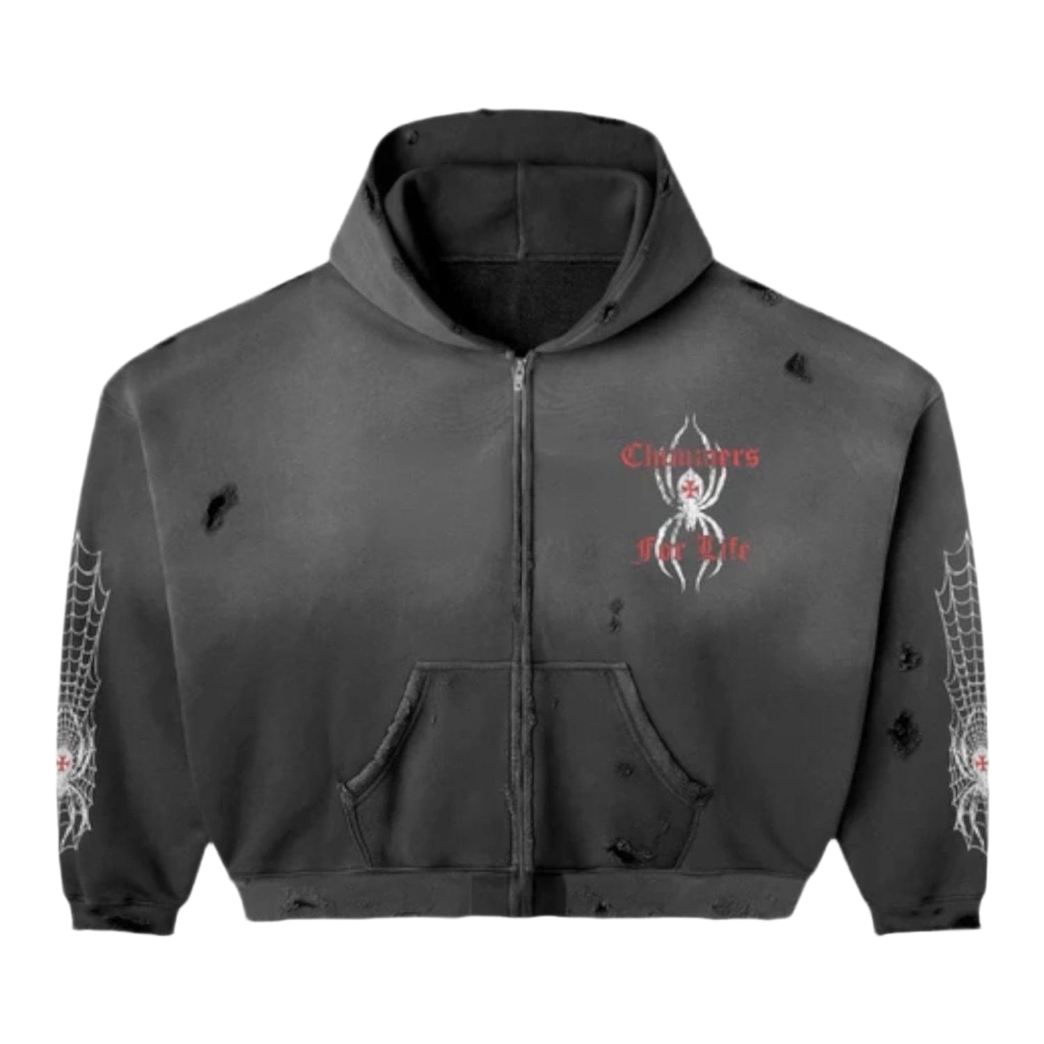 Happy Memories Don't Die HMDD Black Widow Zip Up
