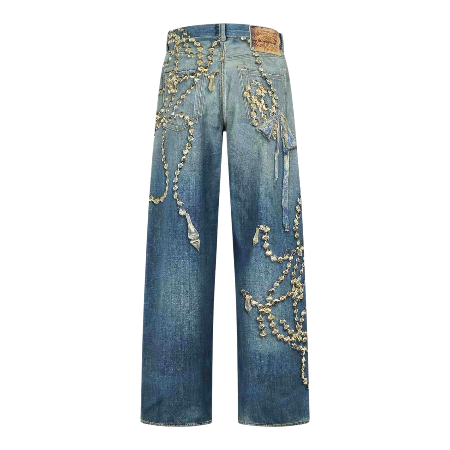 Acne Studios 1981 Loose Fit Jeans in Mid Blue