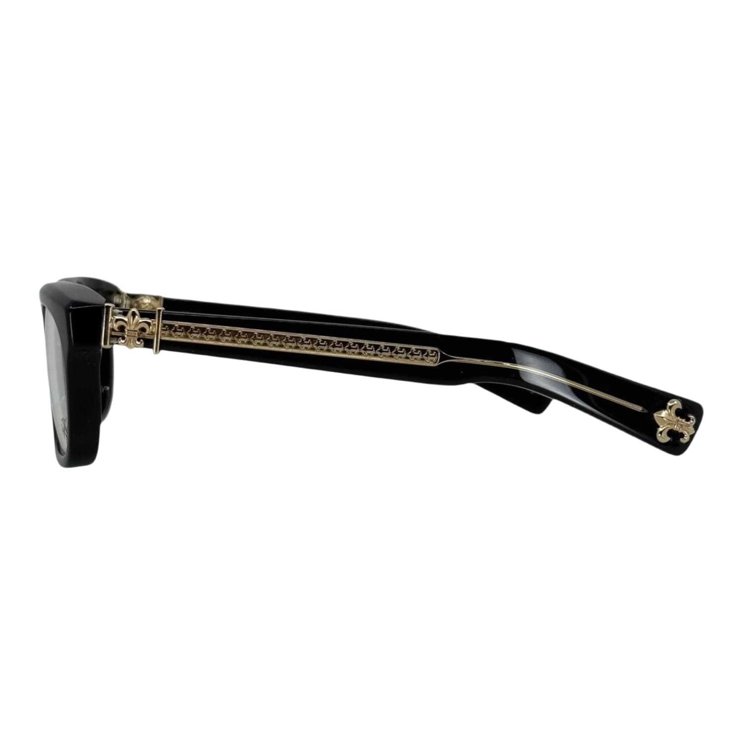 Chrome Hearts See You In Tea Black/18k Gold Plated Glasses