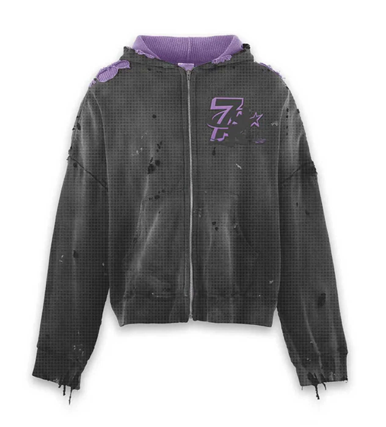 Triple Sevens x Booby Trap Reversible Hoodie Black
