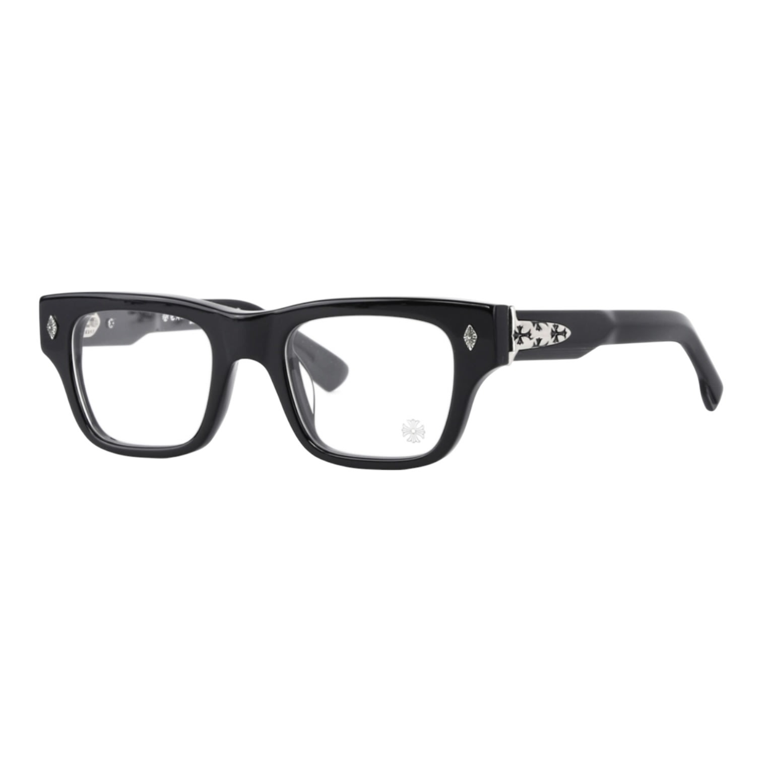 Chrome Hearts Crypdic Matte Black/Silver Glasses