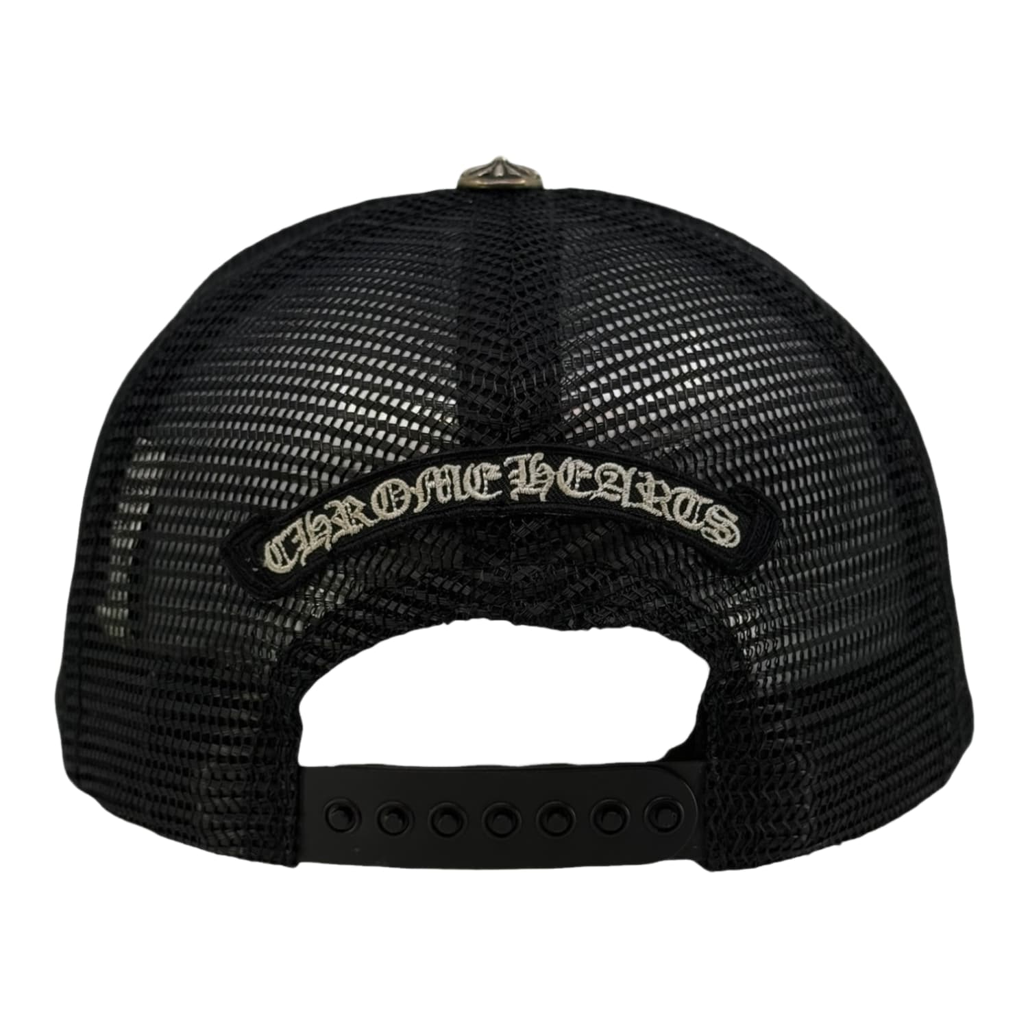 Chrome Hearts Eye Chart Made in Hollywood Trucker Hat Black
