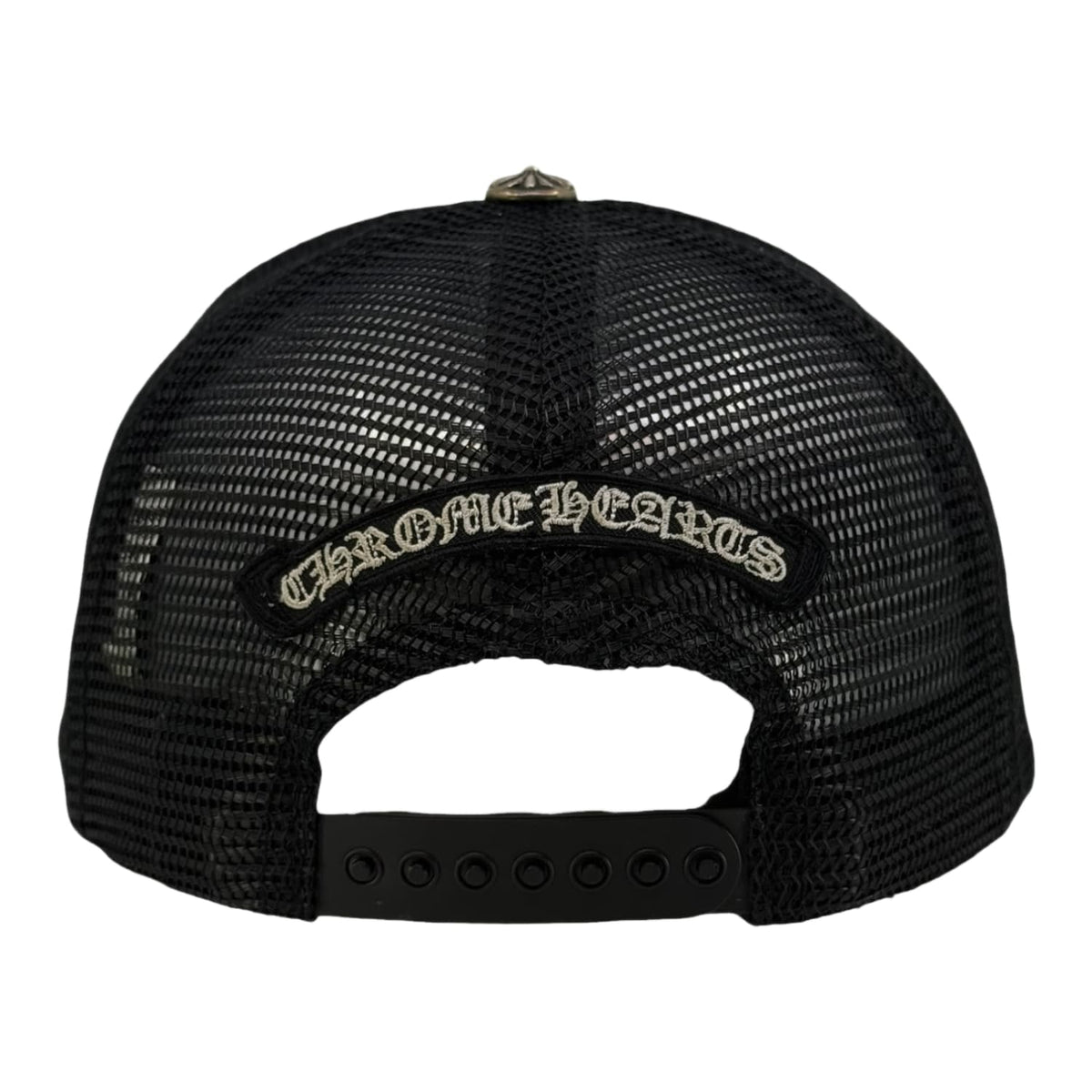 Chrome Hearts Eye Chart Made in Hollywood Trucker Hat Black