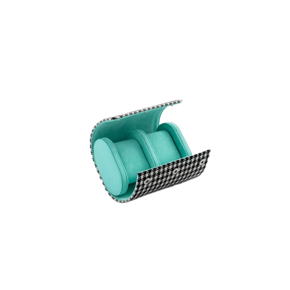 Kruk Black White Pepita Tiffany Blue 2 Watch Case