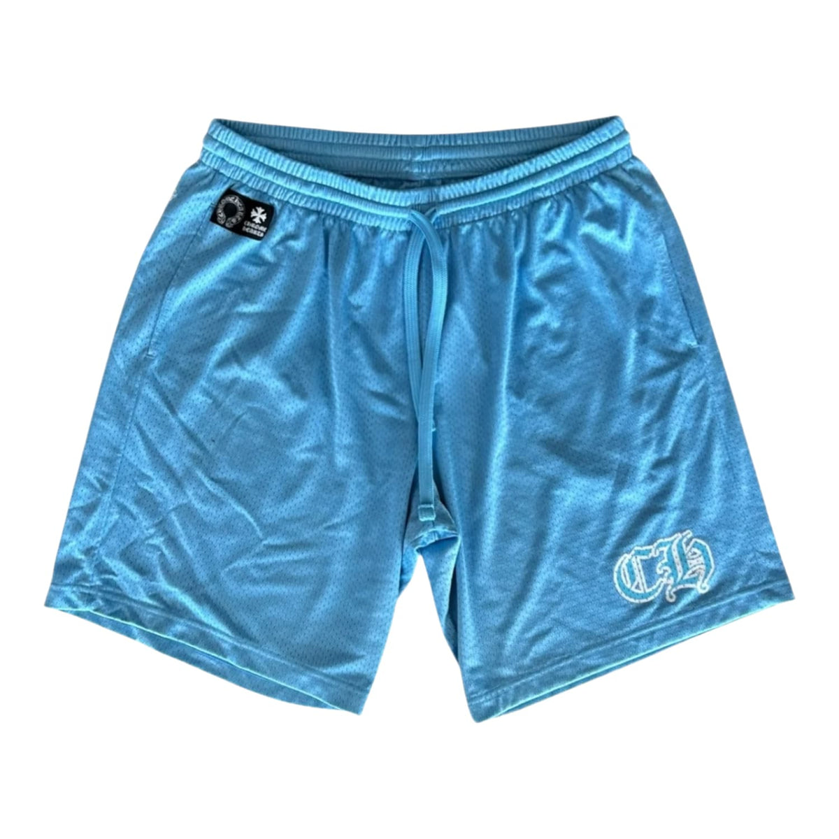 Chrome Hearts Sports Mesh Varsity Shorts Blue