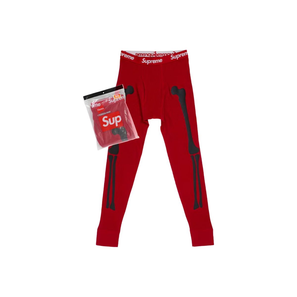 Supreme Hanes Bones Thermal Pant FW26 Red