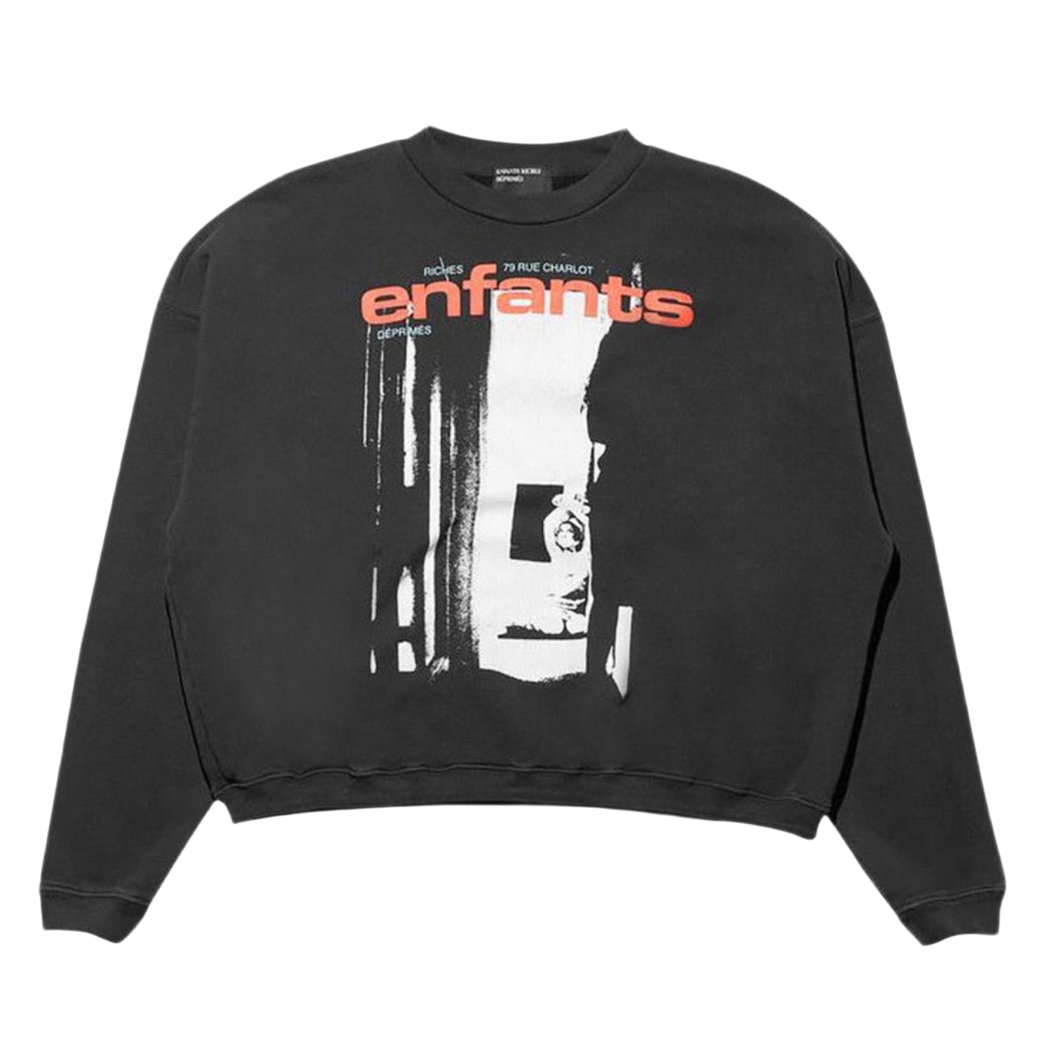 Enfants Riches Déprimés Enfants Bondage 14 Crewneck Sweatshirt Faded Black