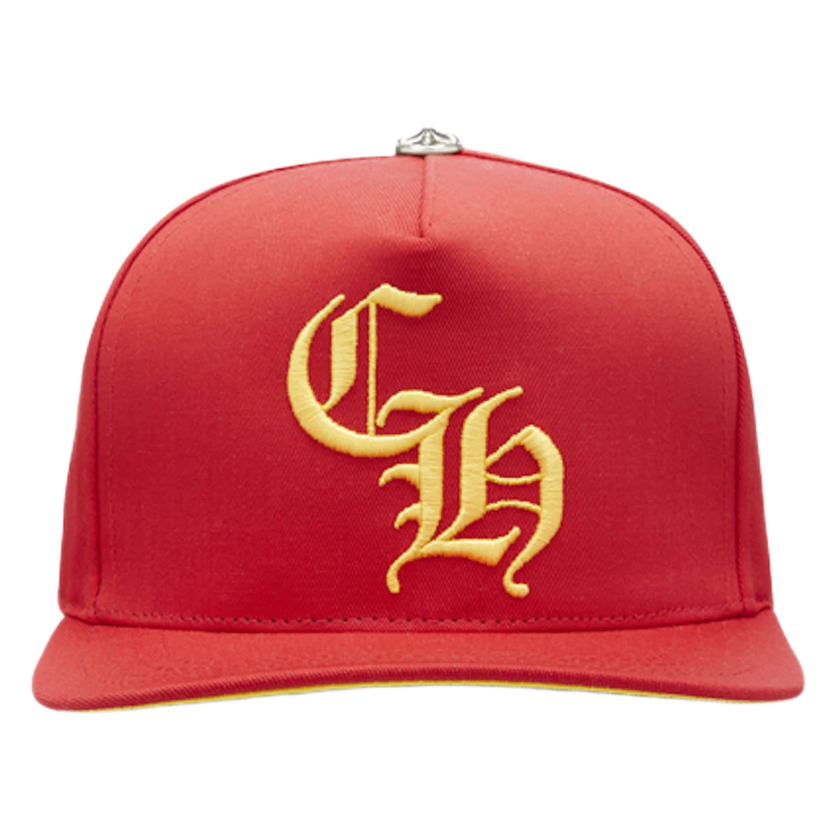 Chrome Hearts CH Silver Button Hat Red/Yellow