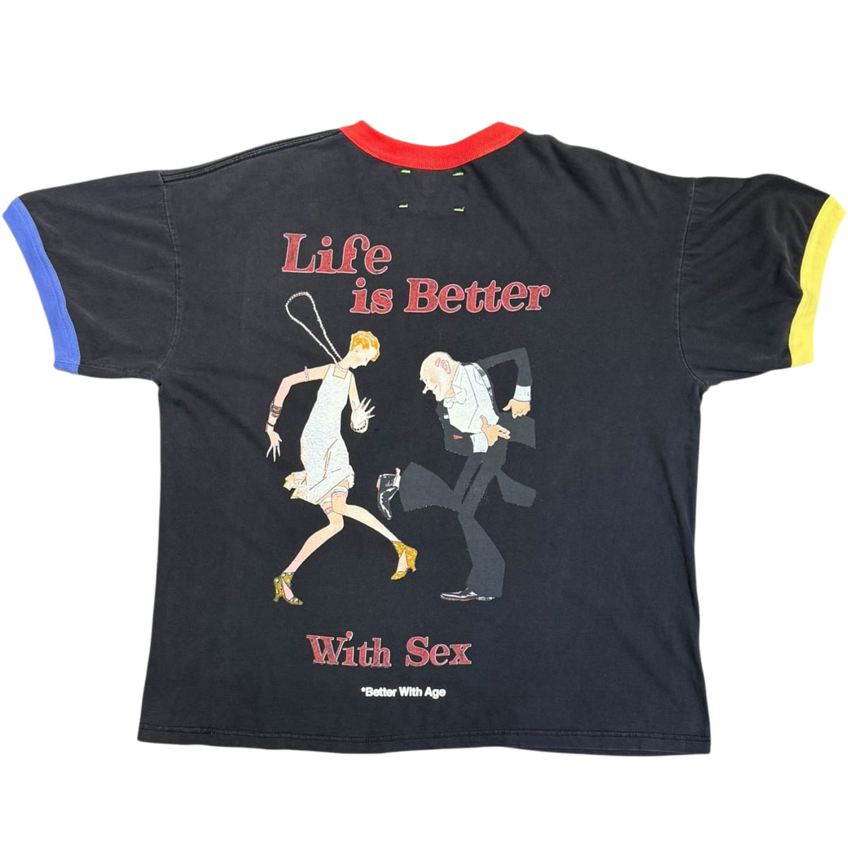 Better With Age Knoxville Ringer Sex USA T-Shirt Black