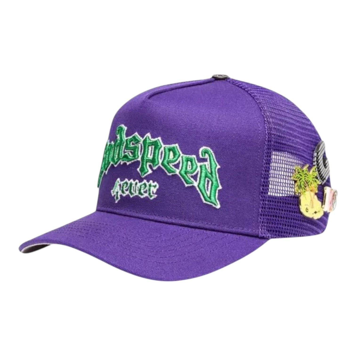 Godspeed GS Forever Trucker Hat Purple Green
