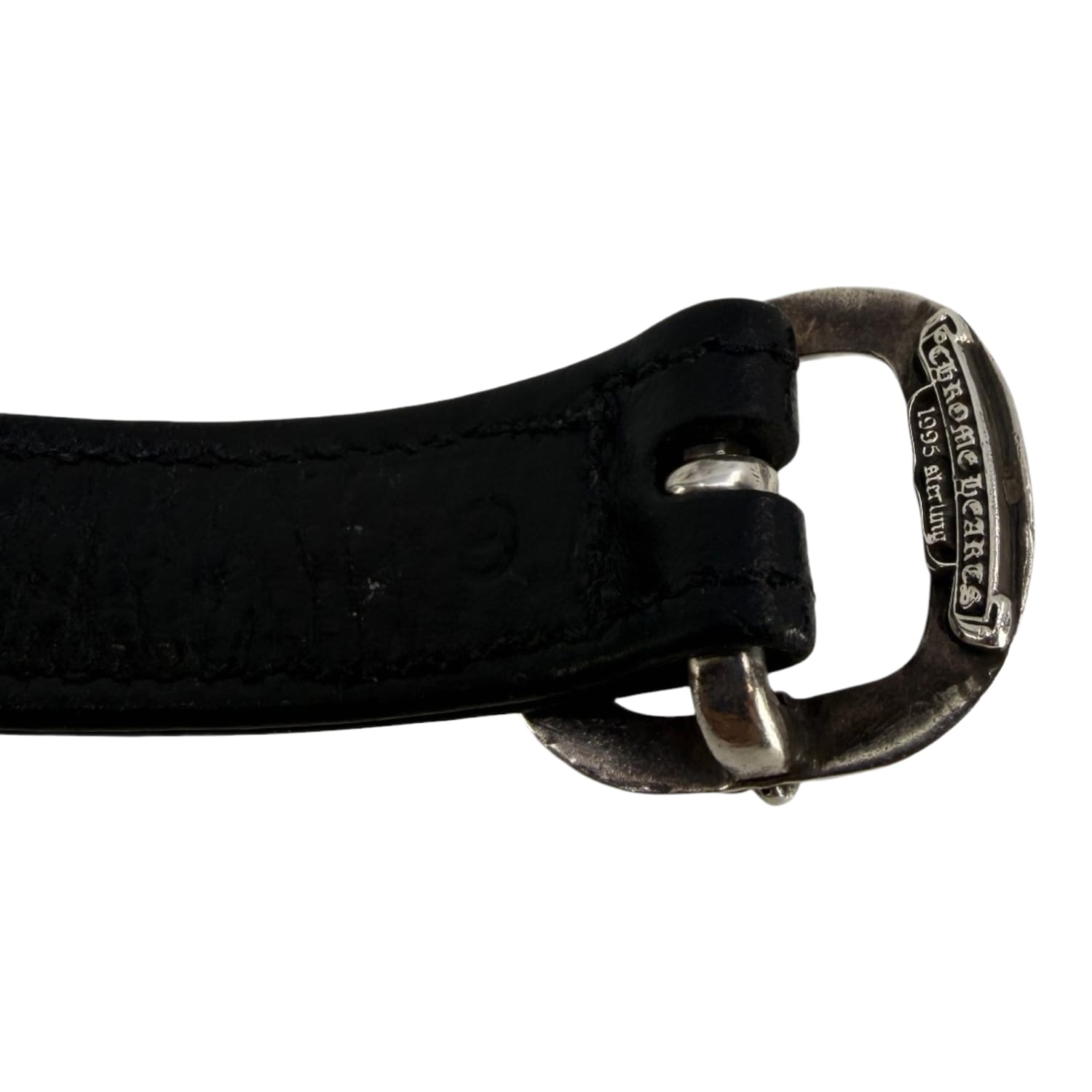 Chrome Hearts Gunslinger Leather Bracelet Black