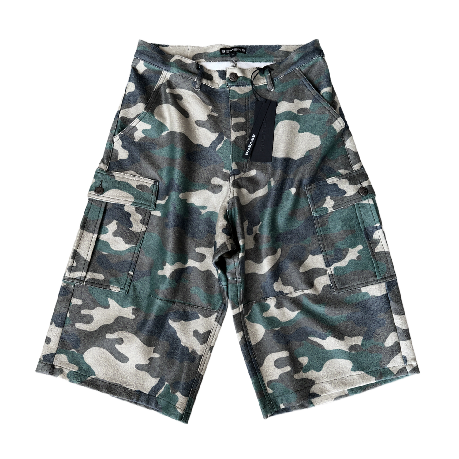 Triple Sevens Leather Camo Shorts
