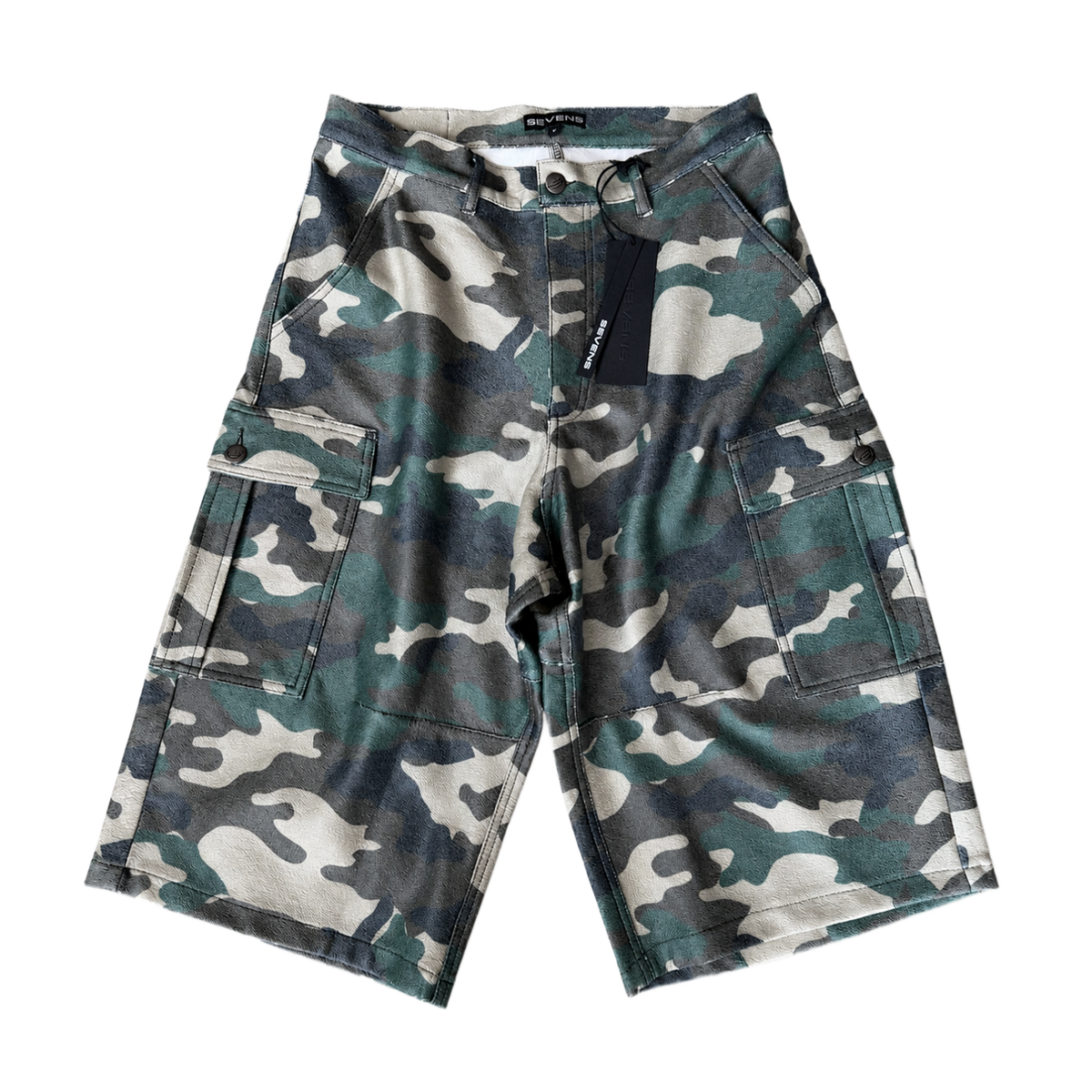 Triple Sevens Leather Camo Shorts