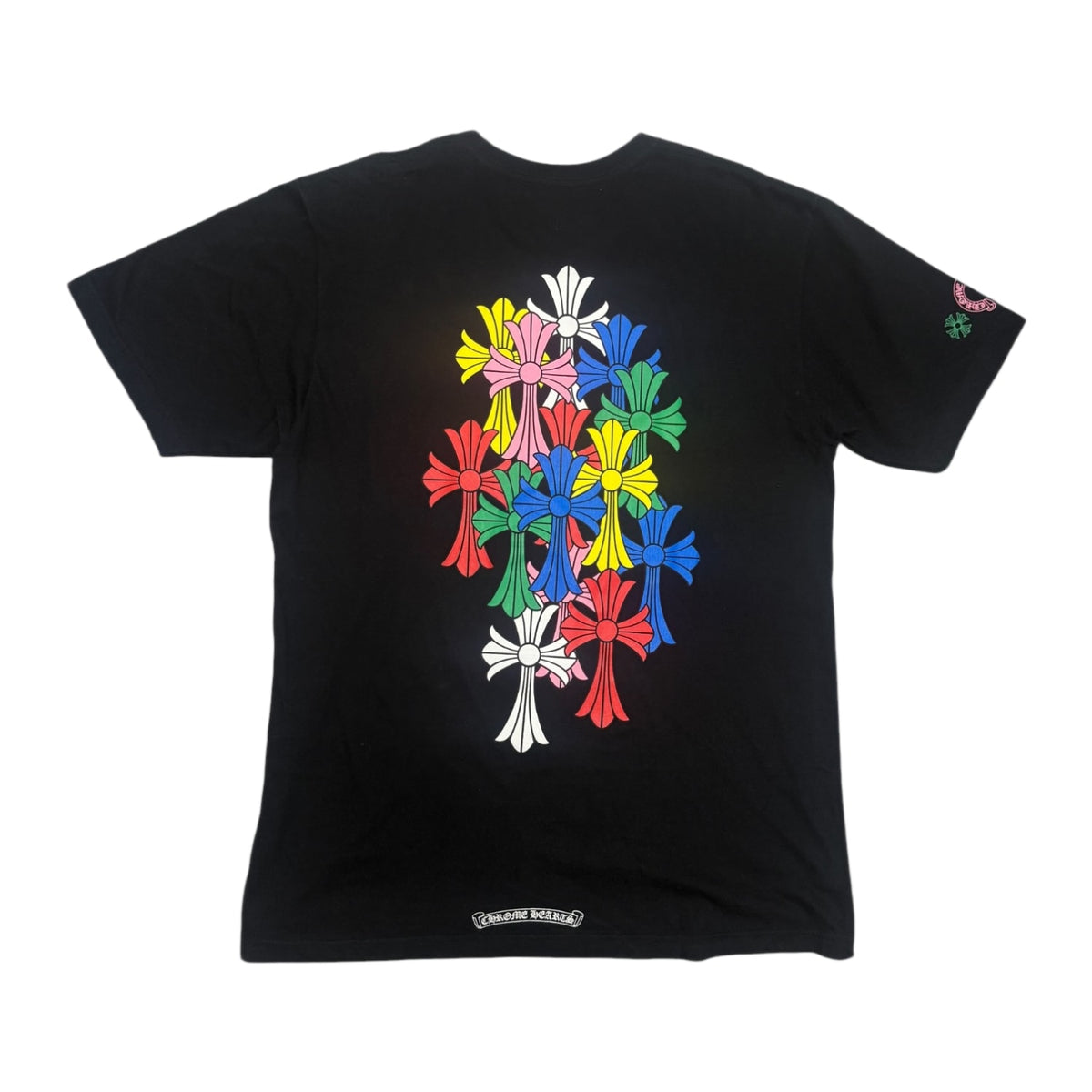 Chrome Hearts Multi Color Cross T-shirt Black