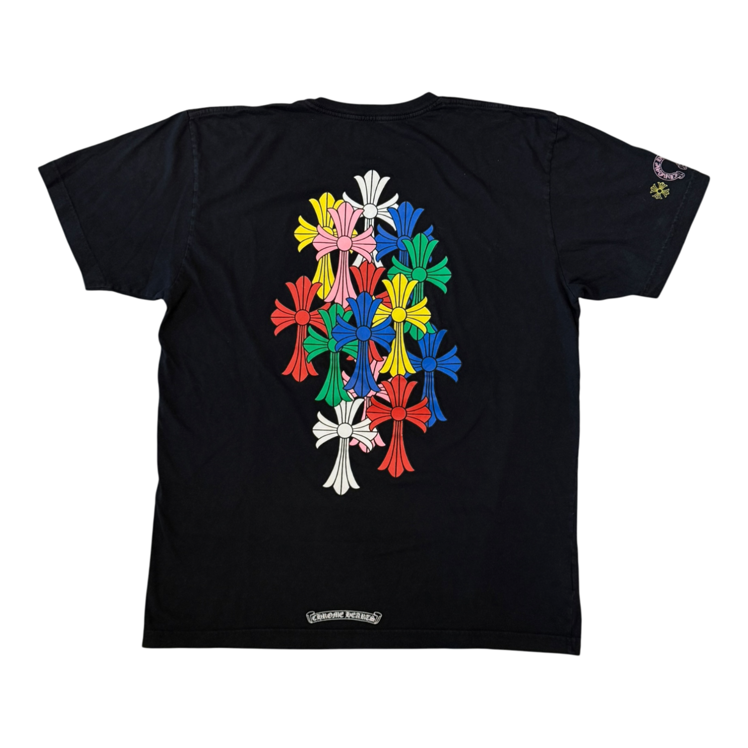 Chrome Hearts Multi Color Cross Cemetery T-shirt Black