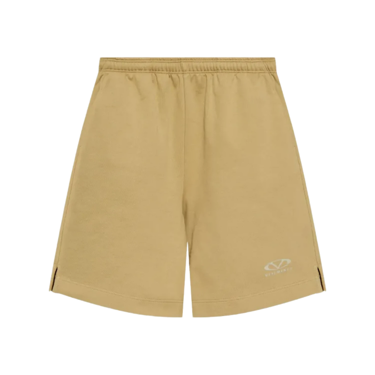 Vetements Oval Logo Shorts Neutrals