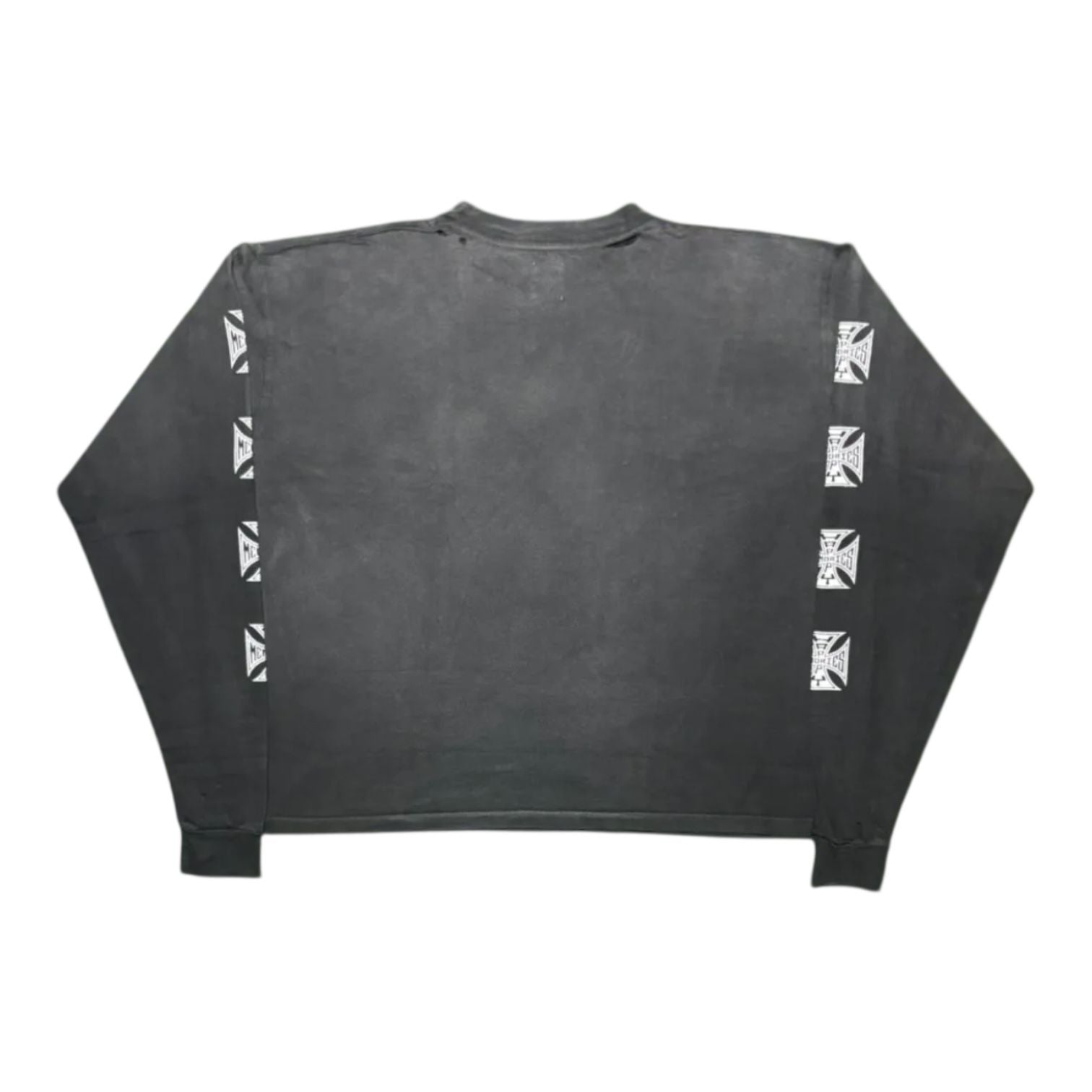 Happy Memories Don't Die HMDD Biker Longsleeve T-Shirt Washed Black
