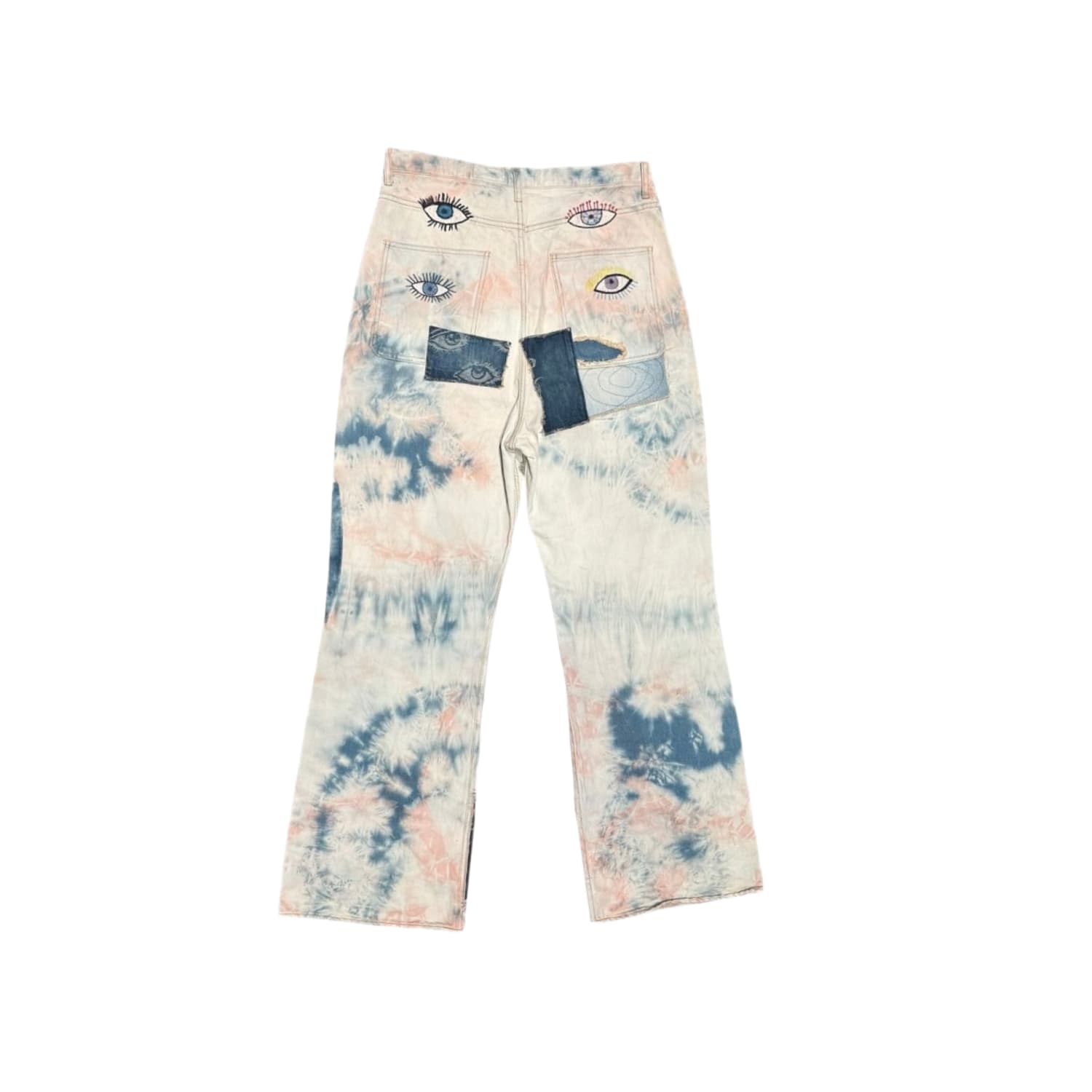 Kapital Tie-Dye Baggy Flare Denim Pants