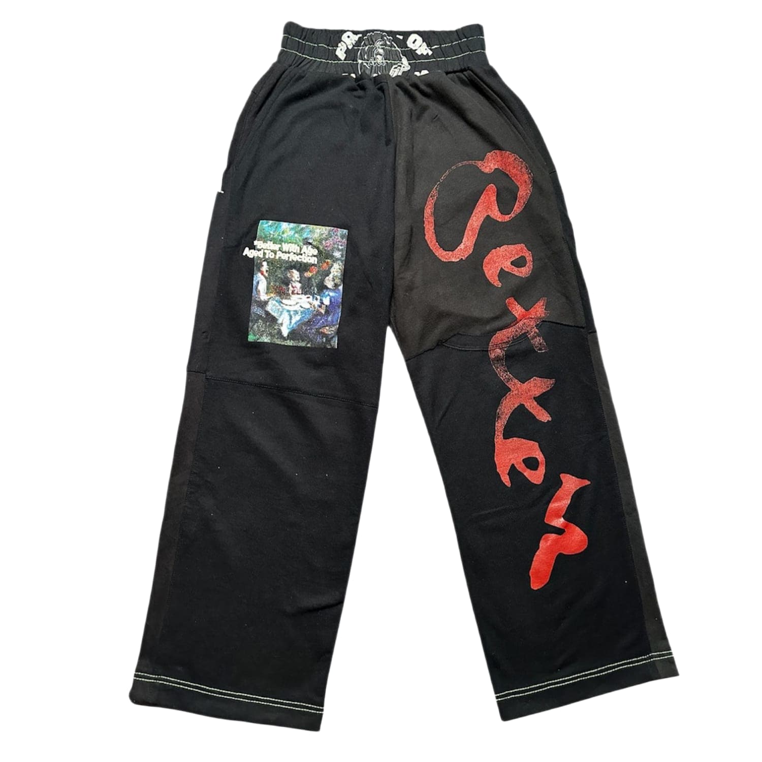 Better With Age Remoir Reconstructed Sweatpants Black