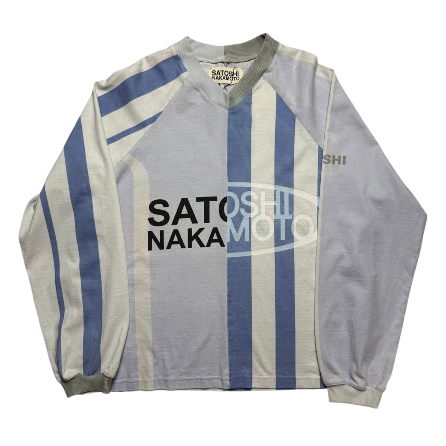 Satoshi Nakamoto Reconstructed Panel Long Sleeve