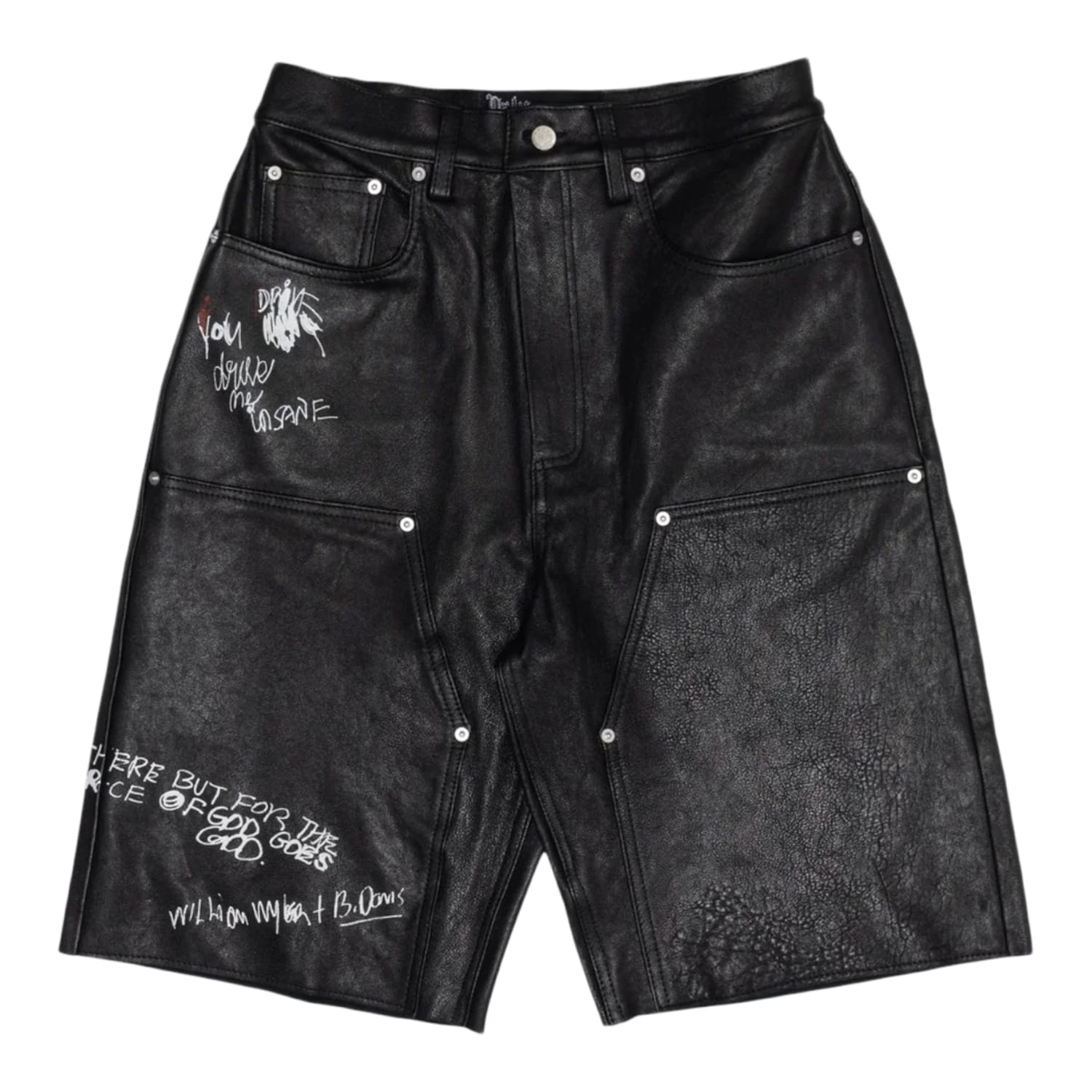 Paly Hollywood Holy Mountain Painted Leather Dbl Knee Short