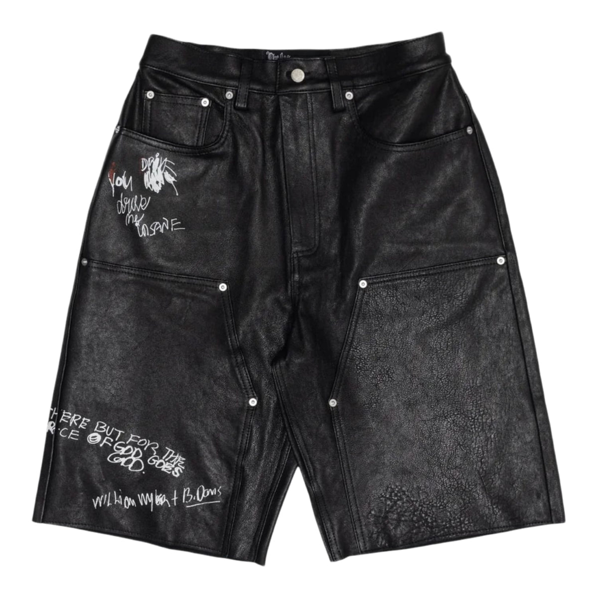 Paly Hollywood Holy Mountain Painted Leather Dbl Knee Short
