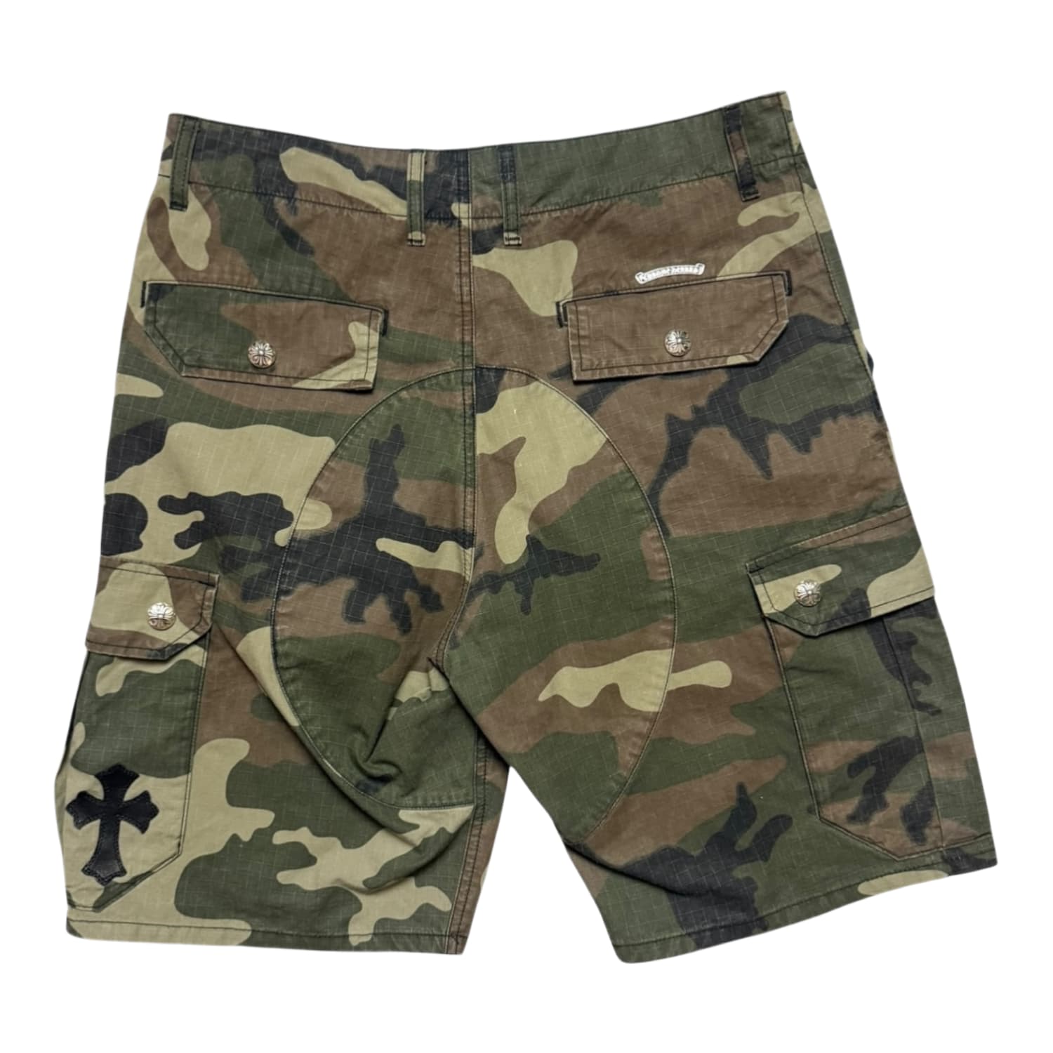 Chrome Hearts Camouflage Devil Dog Cargo Shorts