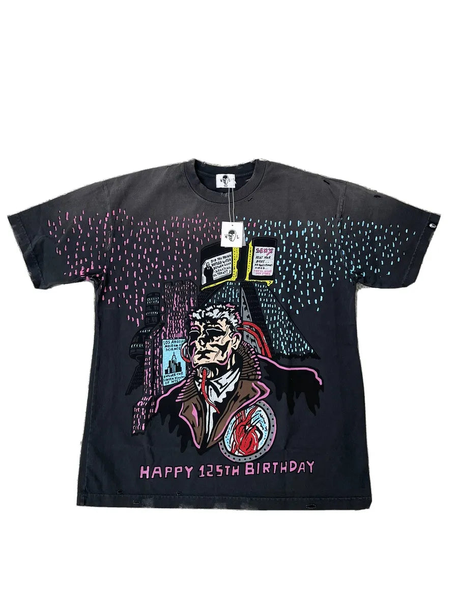 Warren Lotas 125th Birthday T-Shirt Faded Black