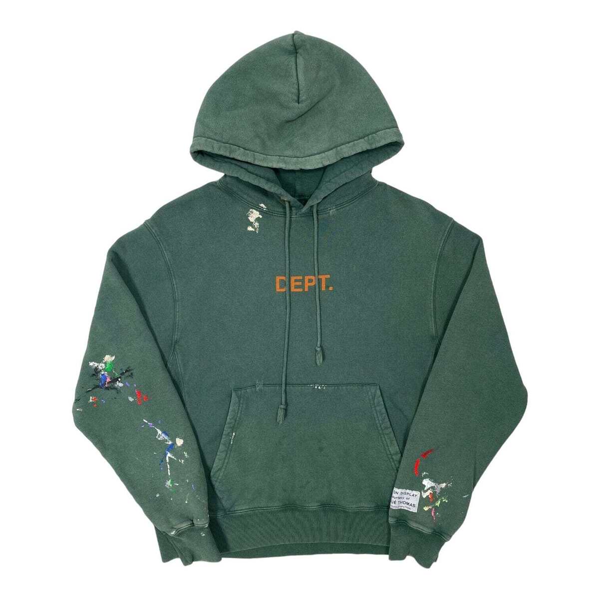 Gallery Dept. Center Logo Hoodie Painted Forest Green