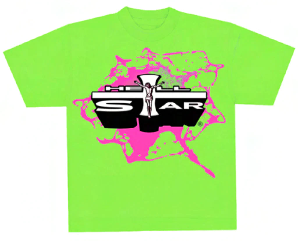 Hellstar Studios Jesus Emblem T-Shirt Green