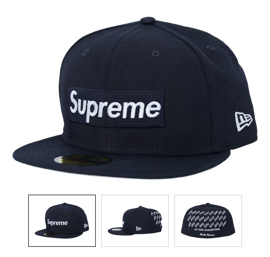 Supreme 27-Time Champions Fitted Hat Navy