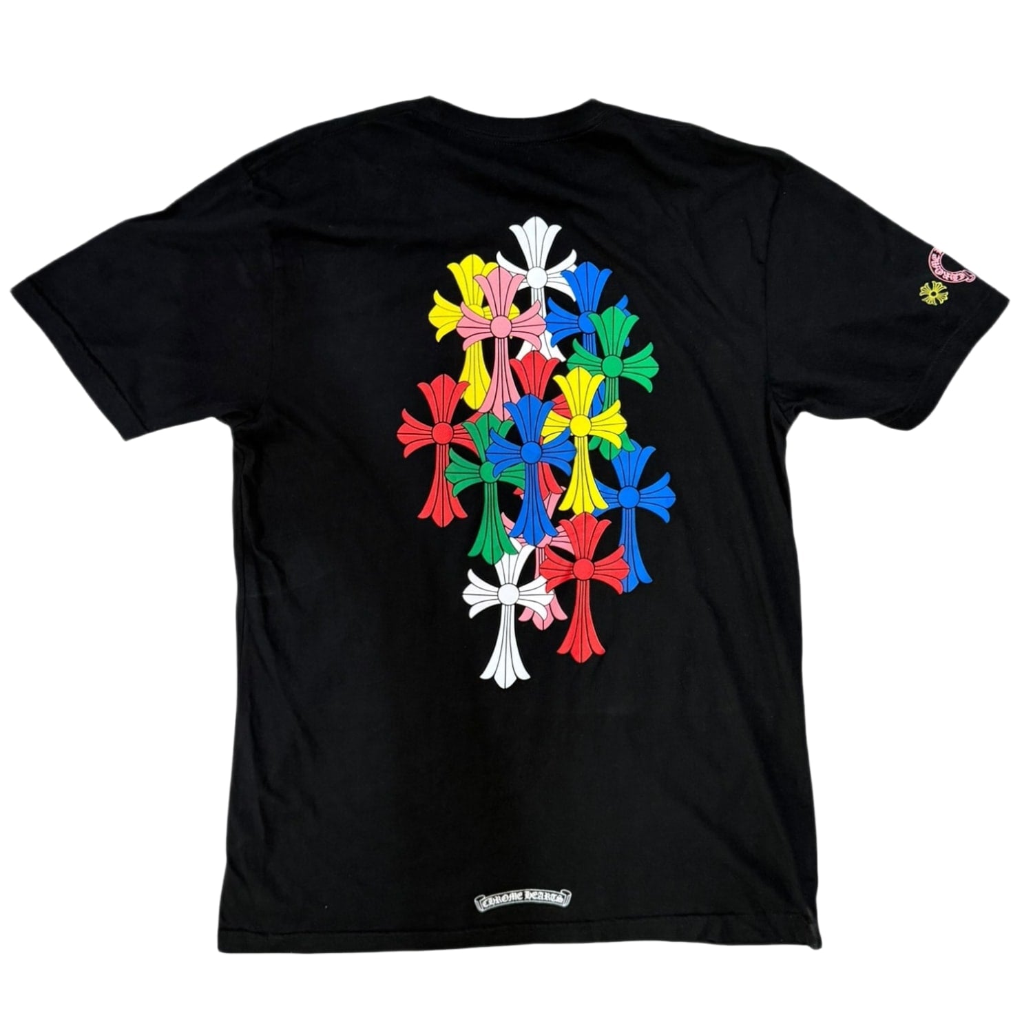 Chrome Hearts Multi Color Cross Cemetery T-shirt Black