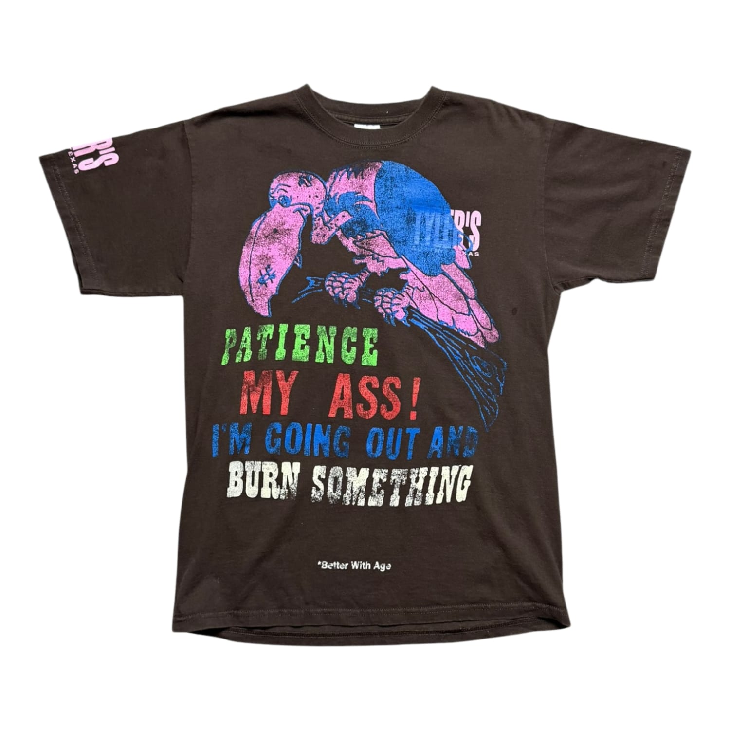 Better With Age Junk Tee Brown