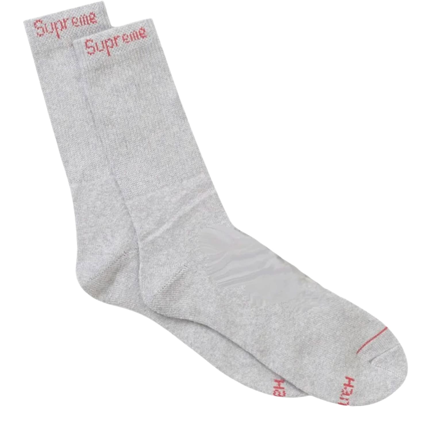 Supreme Hanes Crew Socks Grey