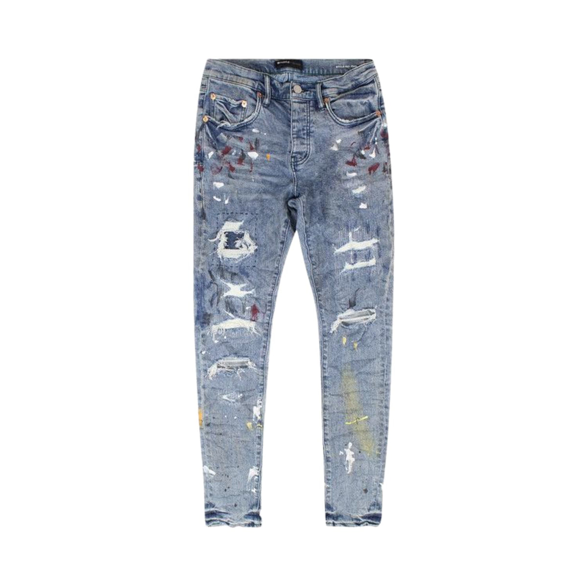PURPLE BRAND Paint Repair Jeans 'Indigo'