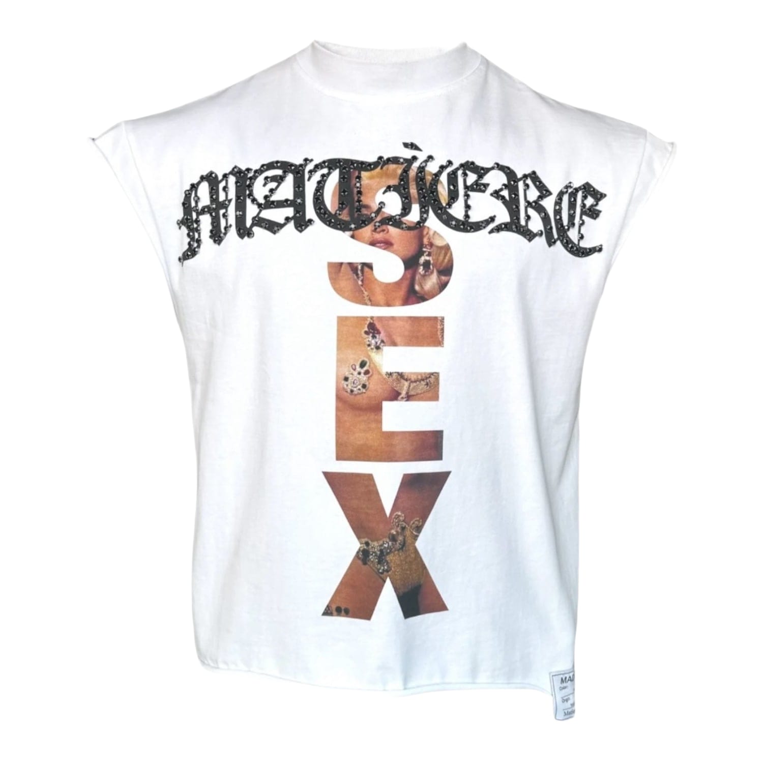 Matière de Désirs Madonna Cutoff T-Shirt White