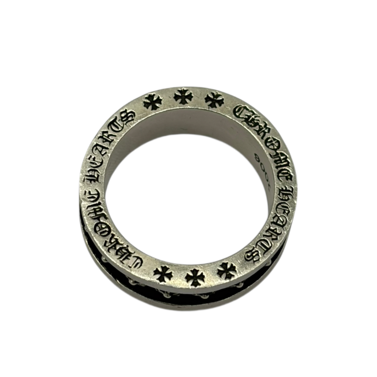 Chrome Hearts Silver Tiny Plus Ring - Size 8.5