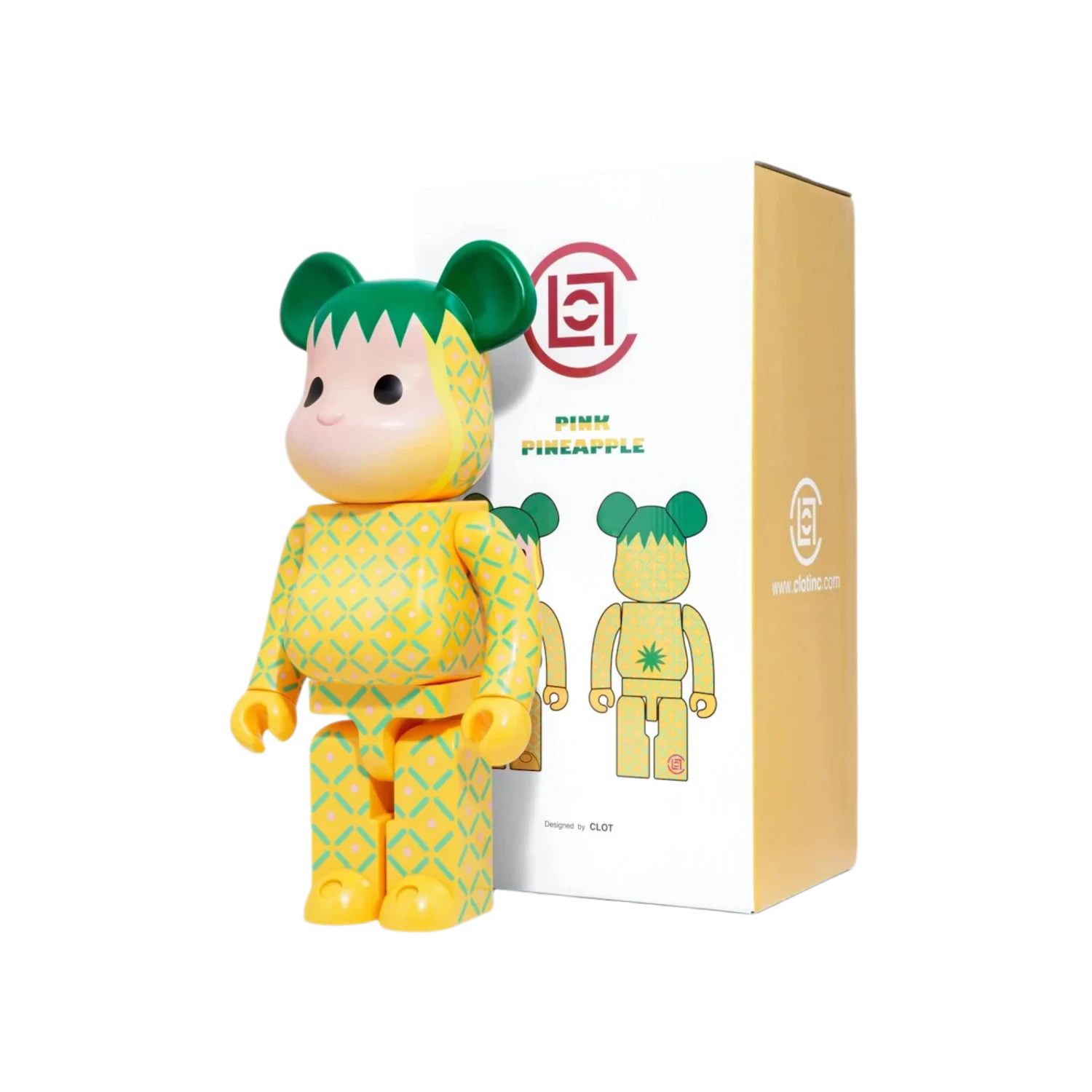 Bearbrick x CLOT Summer Fruits Pink Pineapple 1000%