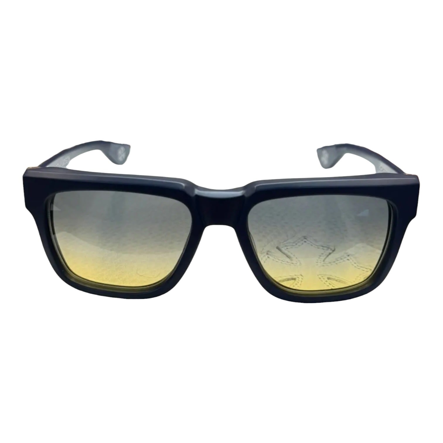 Chrome Hearts Box Officer Matte Peacock Blue/Silver Sunglasses