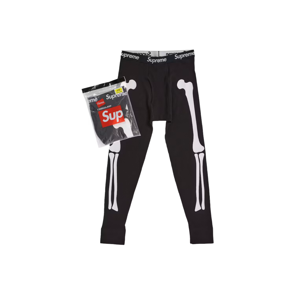 Supreme Hanes Bones Thermal Pant FW26 Black