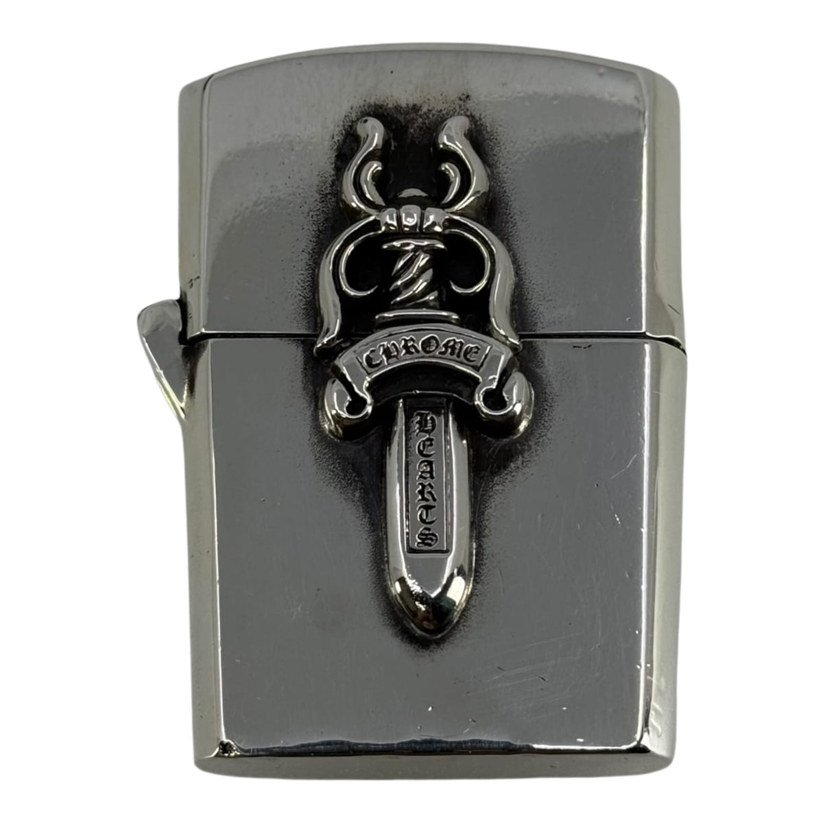 Chrome Hearts Silver Dagger Zippo Lighter
