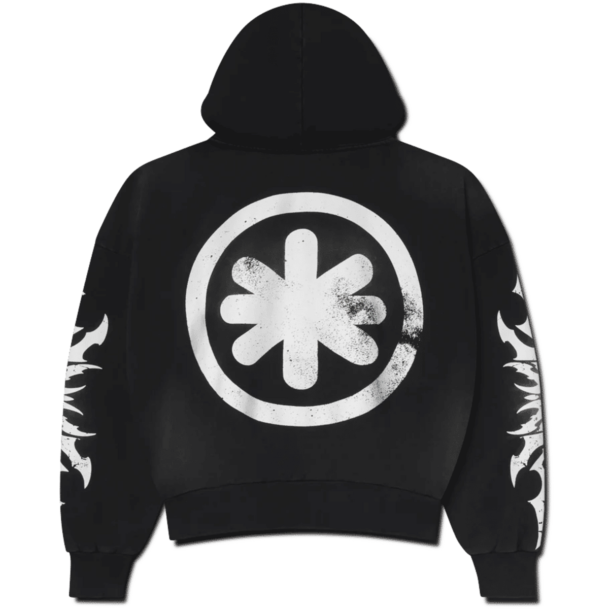 LostShdws Complex Con Exclusive Acid Wash Zip Up Hoodie Black