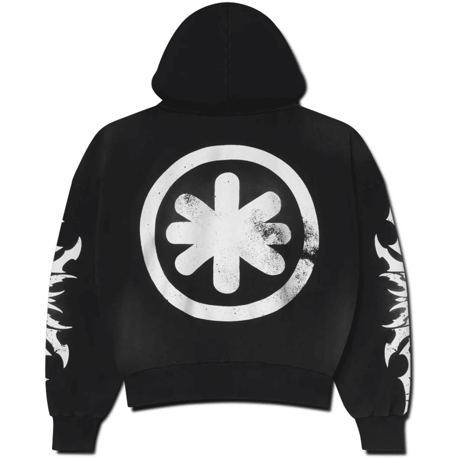 LostShdws Complex Con Exclusive Acid Wash Zip Up Hoodie Black