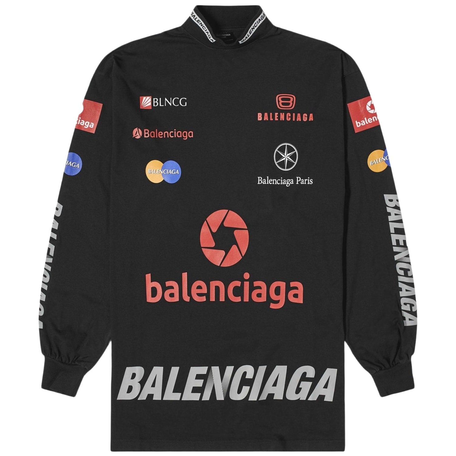 Balenciaga Top League L/S T-Shirt Black