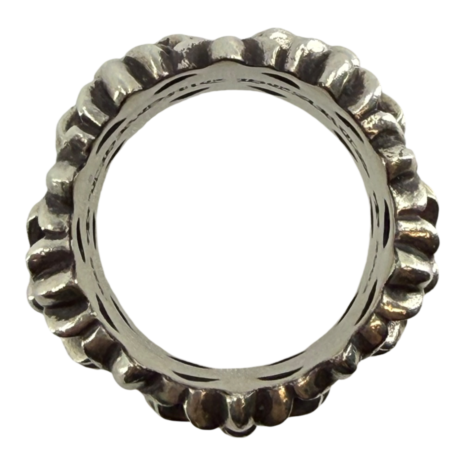 Chrome Hearts Silver Cemetery Cross Ring - US Size 12