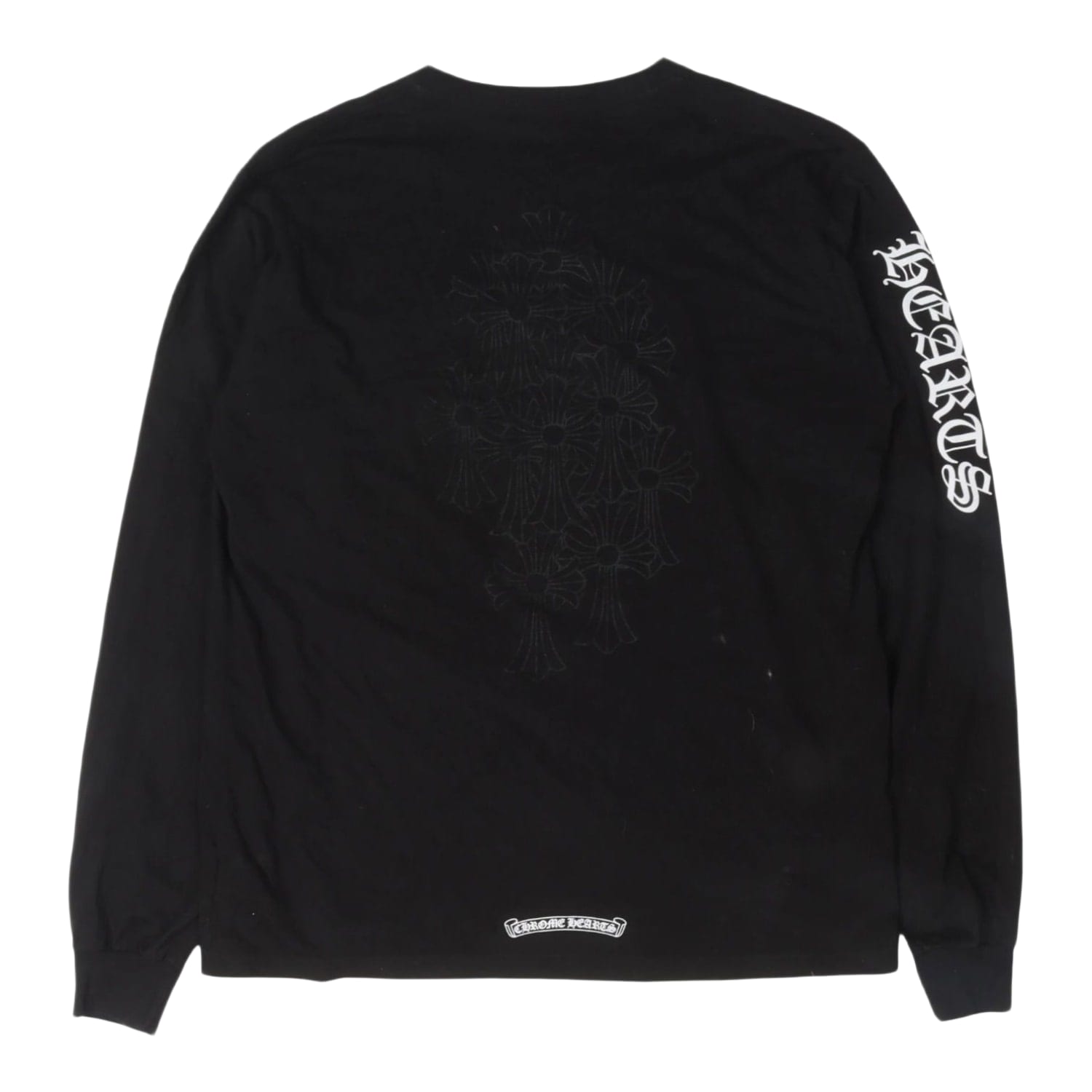 Chrome Hearts Cemetery Cross Long Sleeve Pocket T-Shirt
