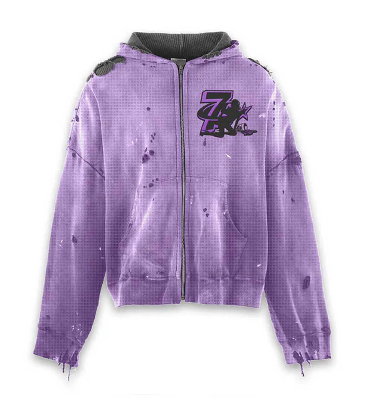Triple Sevens x Booby Trap Reversible Hoodie Black