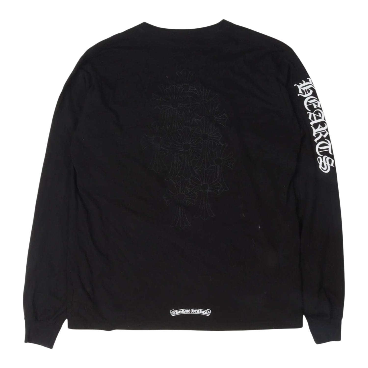 Chrome Hearts Cemetery Cross Long Sleeve Pocket T-Shirt