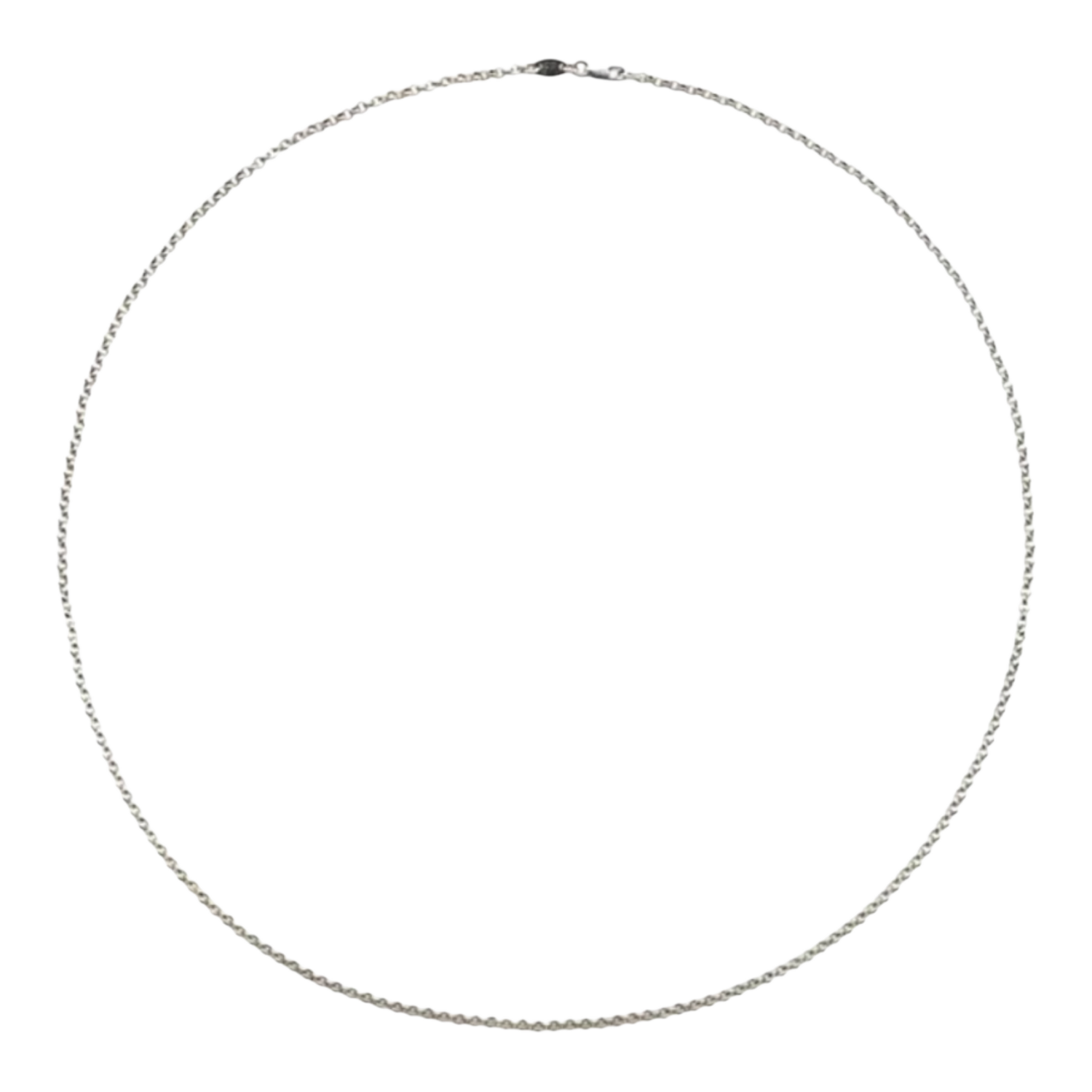 Chrome Hearts Silver Roll Chain Necklace - 24 Inches