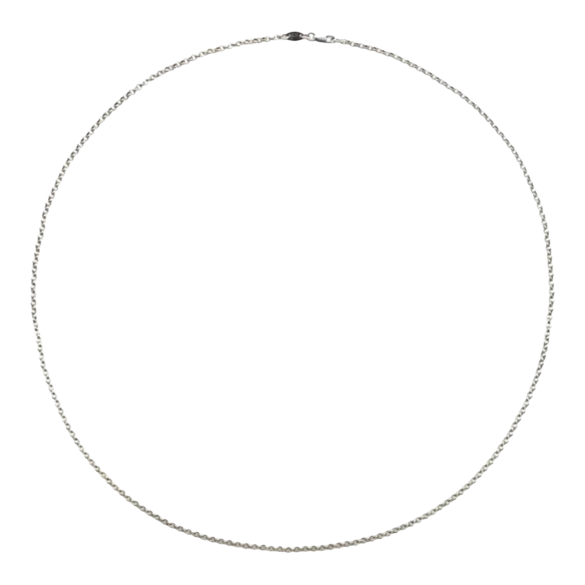 Chrome Hearts Silver Roll Chain Necklace - 24 Inches